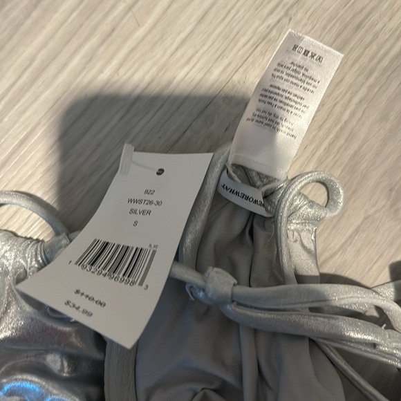 WeWoreWhat silver bikini NWT - Picture 5 of 6